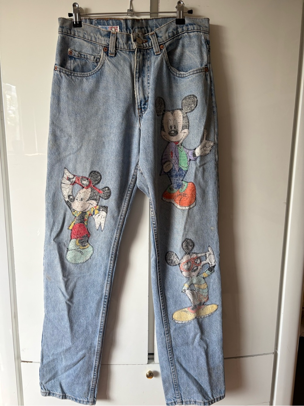 Vintage Mickey & Friends Embroidered Jeans